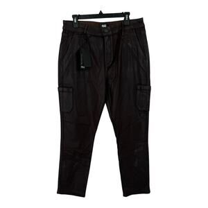 Paige Jolie Skinny cargo coated jeans brown size 33